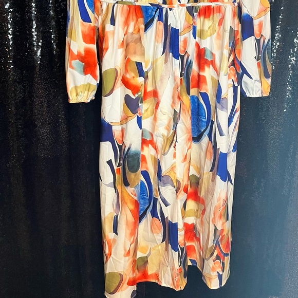 Colorful Abstract Print Women's Dress - Picture 5 of 9